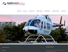 Tablet Screenshot of heliwest.com.au